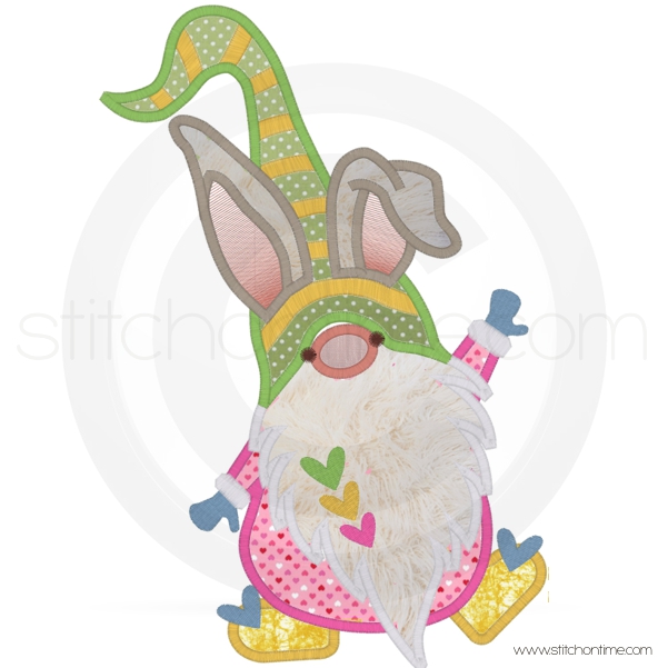 11 Gnomes : Easter Bunny Gnome Applique