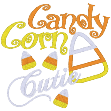 Halloween (A183) Candy Corn Cutie Applique 5x7