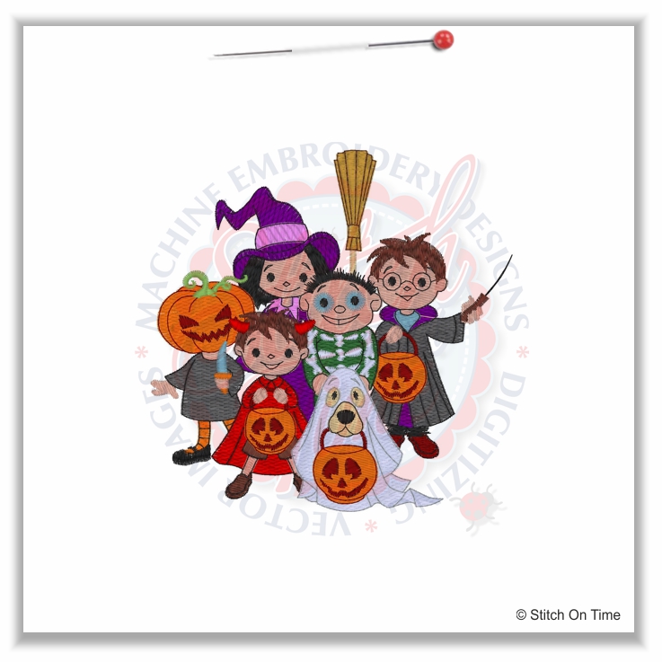 275 Halloween : Trick Or Treat Kids 5x7