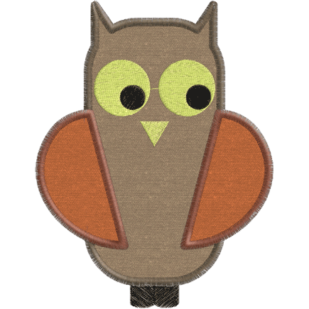 Halloween (A35) Owl Applique 5x7