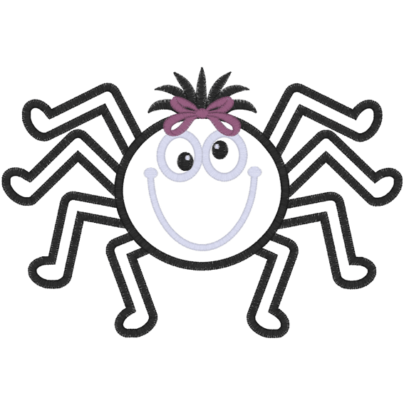 Halloween (A51) Spider Applique 6x10