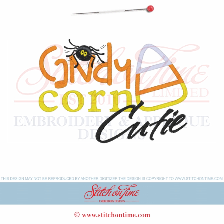 540 HALLOWEEN : Candy Corn Cutie Applique 5x7