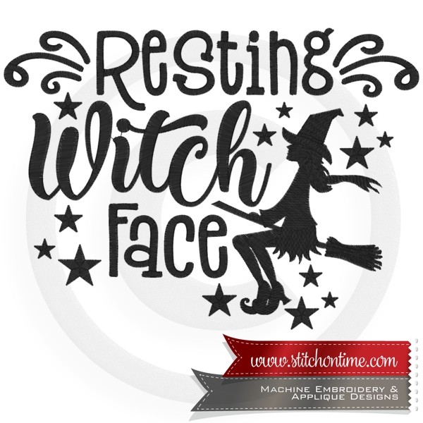 579 HALLOWEEN : Resting Witch Face