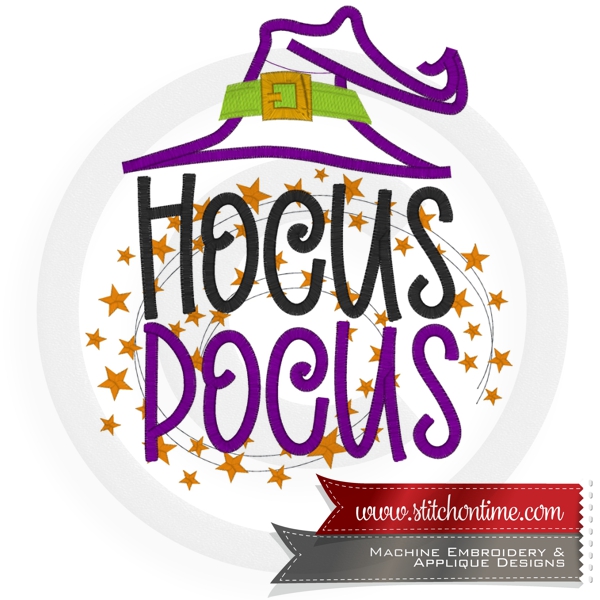 583 HALLOWEEN : Hocus Pocus Applique