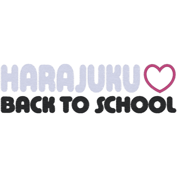 Harajuku (A14) Back to school Applique 5x7