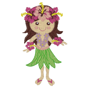 Hula (A14) Hawaiian Girl 4x4