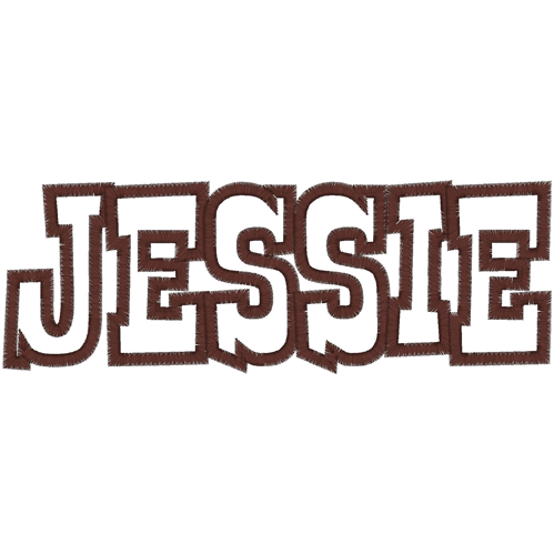 Names (A1) Jessie Applique 5x7