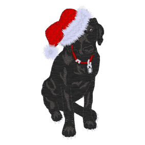 Labrador (A3) Christmas Dog 4x4