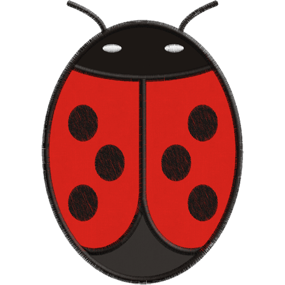 Ladybuggy (A1) Ladybug Applique 5x7