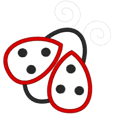 Ladybuggy (A14) Ladybug Applique 5x7