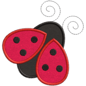 Ladybuggy (A8) Ladybug Applique 4x4