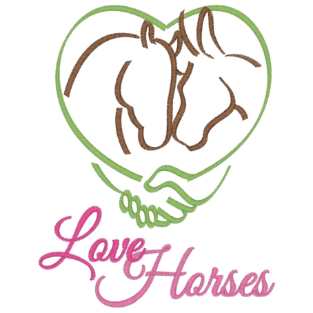 LS (113) Love Horses 5x7