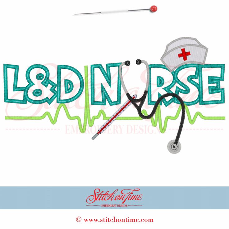 24 Medical : L&D Nurse Applique 6x10