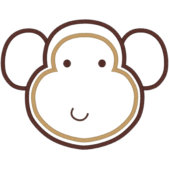 Monkies (A37) Monkey Applique 5x7