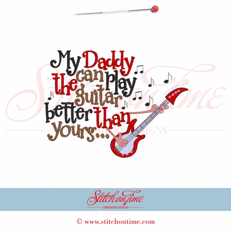 27 Music : Daddy Plays Guitar 5x7