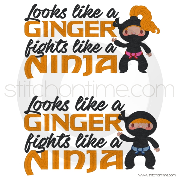 5 NINJA : Ginger Ninja 2 versions Male & Female