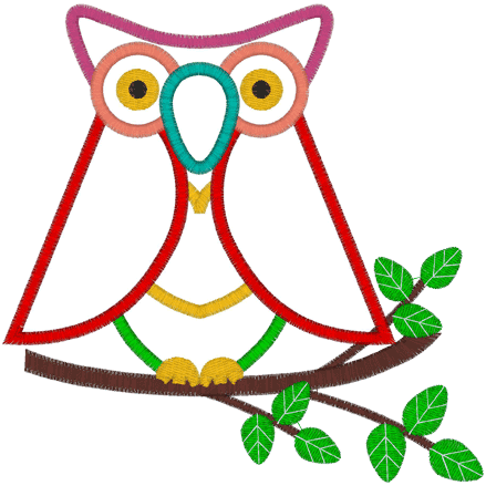 Olibeli (A20) Owl Applique 6x10