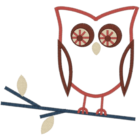 Owl (A18) Owl Applique 6x10