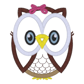 Owl (A26) Applique 4x4