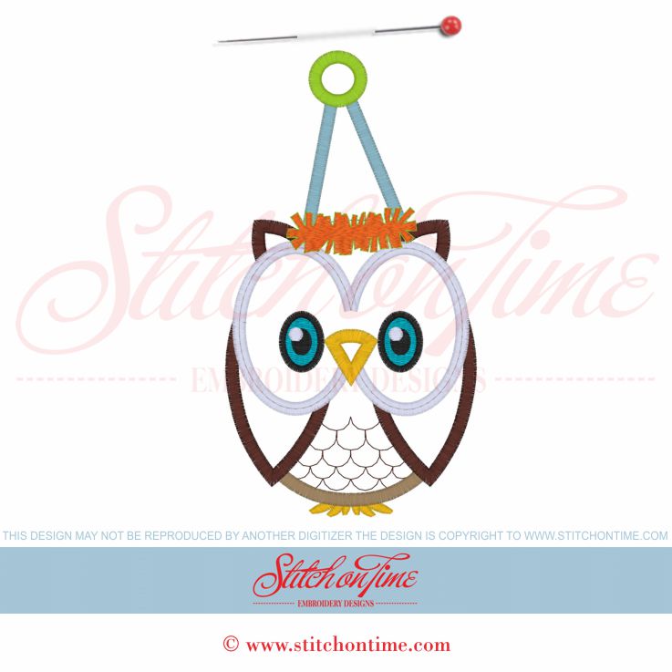 66 Owl : Birthday Owl Applique 5x7