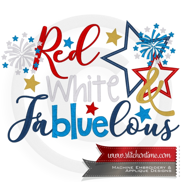 133 Patriotic : Red White & Fabluelous