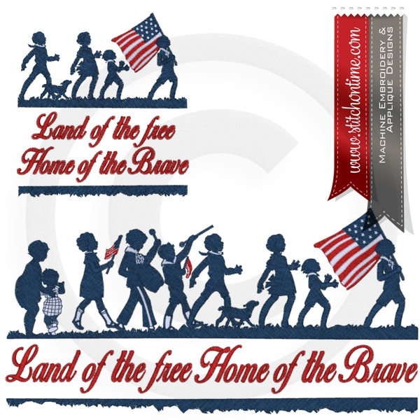 134 Patriotic : Land Of The Free Home Of The Brave