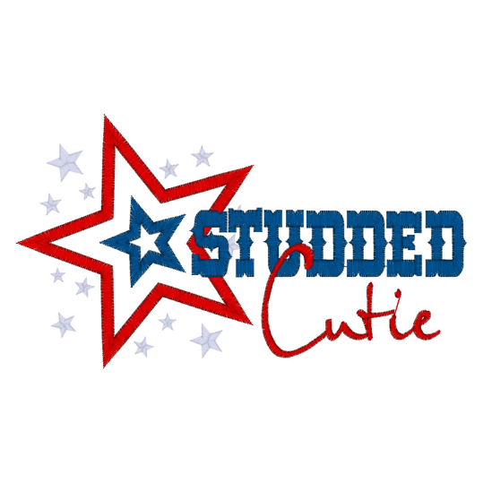 Patriotic (40) Star Studded Cutie Applique 5x7