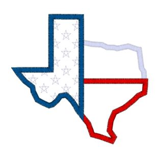 Patriotic (59) Texas Applique 4x4
