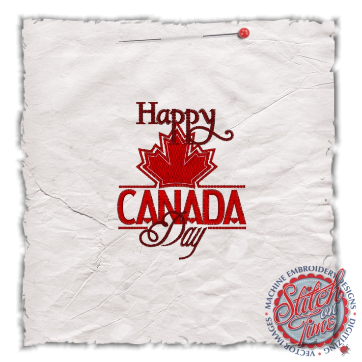 Patriotic (84) Happy Canada Day 4x4