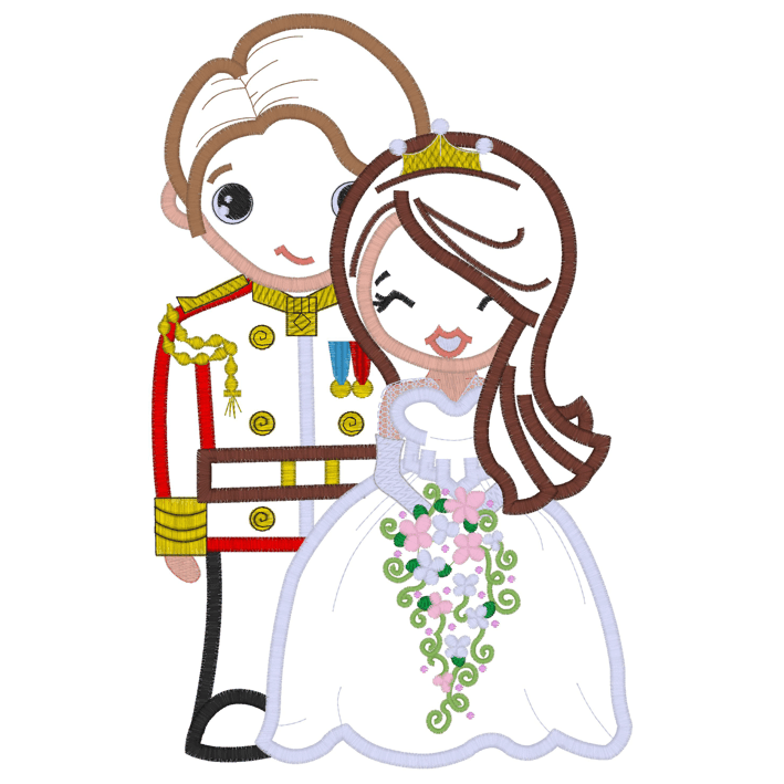 PDS (34) Royal Wedding Kate & Will Applique 6x10