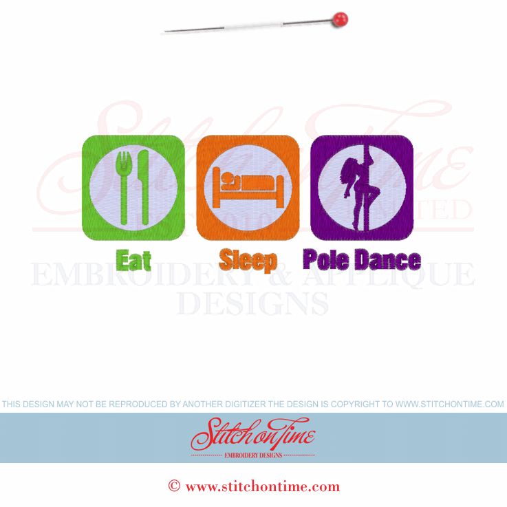 1 Pole Dance : Eat Sleep Pole Dance 5x7