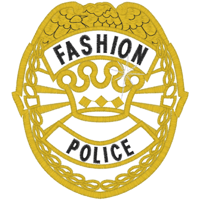 Police (A13) Fashion Police Applique 5x7