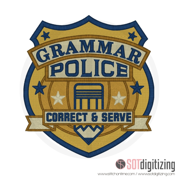 36 POLICE : Grammar Police Correct & Serve