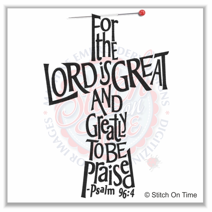 8 Religion : For The Lord Is Great 6x10