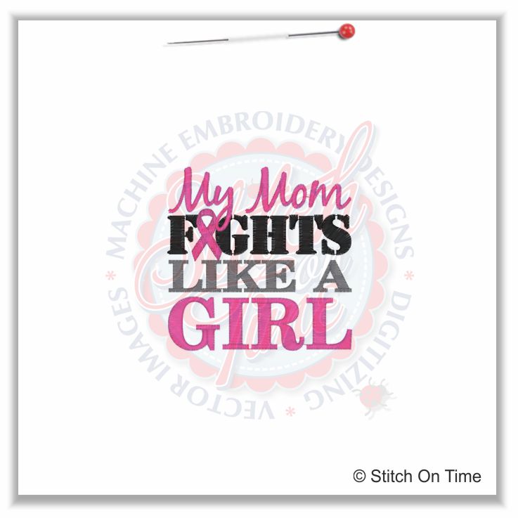 43 Ribbons : My Mom Fights Like a Girl 4x4