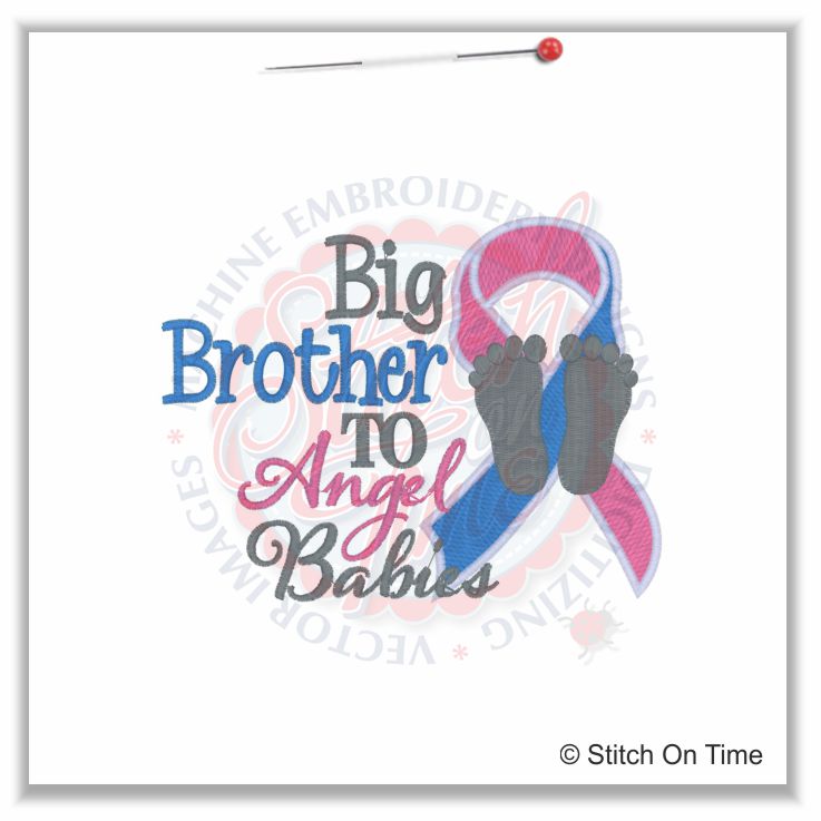 45 Ribbons : Big Brother To Angel Babies 5x7
