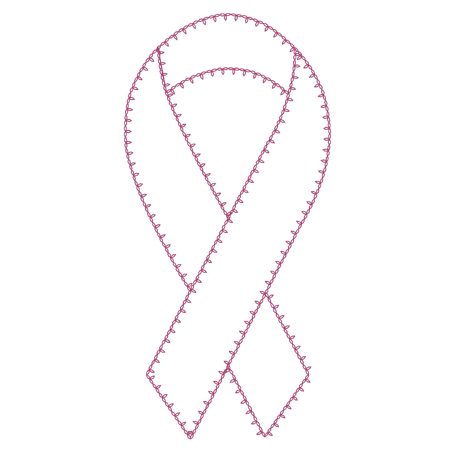 Ribbons (9) Charity Ribbon Quilt Block 8x8