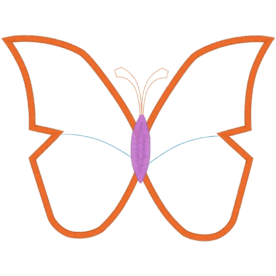 Rock Star (A5) Butterfly Applique 6x10