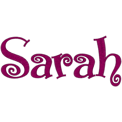 Names (A1) Sarah 5x7