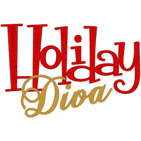Sayings (A1070) Holiday Diva 5x7
