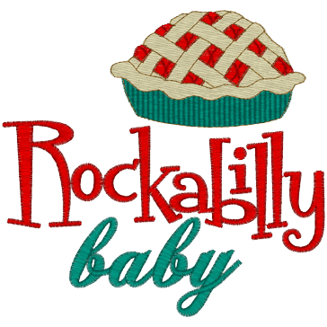 Sayings (A1086) Rockabilly Baby 4x4