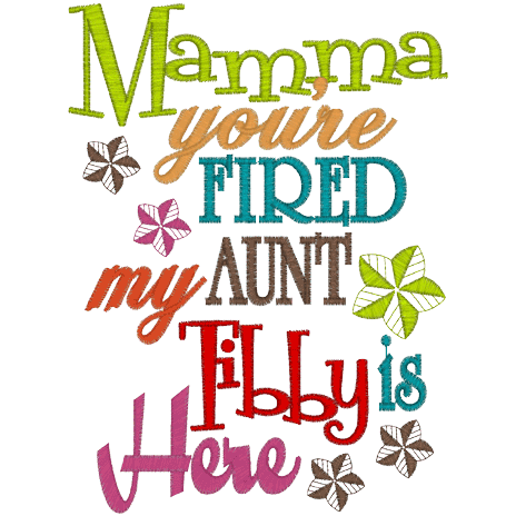 Sayings (A1100) mamma Fired 5x7