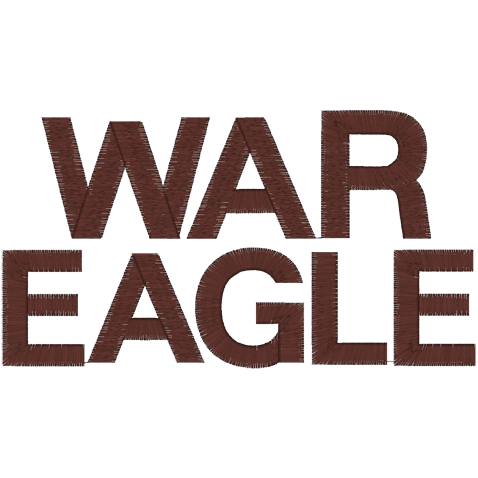 Sayings (A1127) War Eagle 5x7