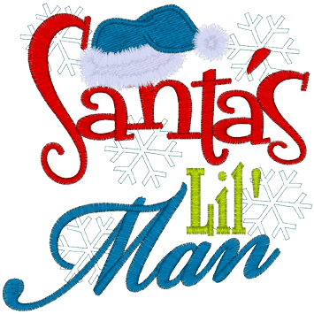 Sayings (A1283) Santas Lil Man 5x7