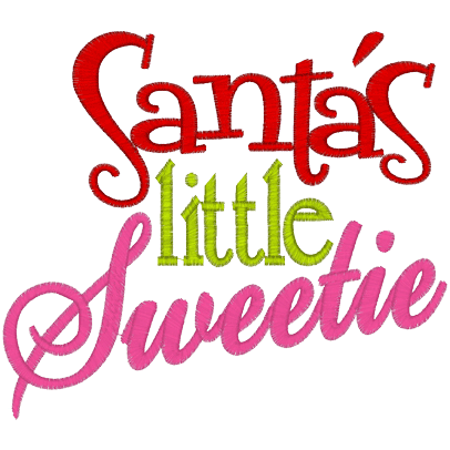 Sayings (A1284) Santas Little Sweetie 5x7