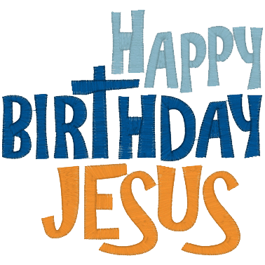 Sayings (A1385) Happy Birthday Jesus 5x7
