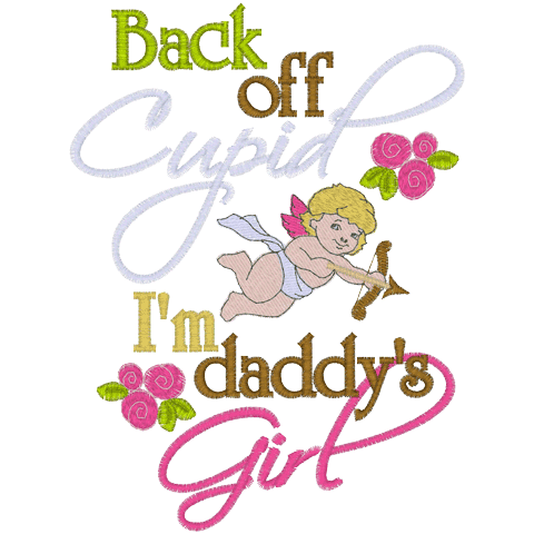 Sayings (A1388) Cupid Daddy's Girl 5x7