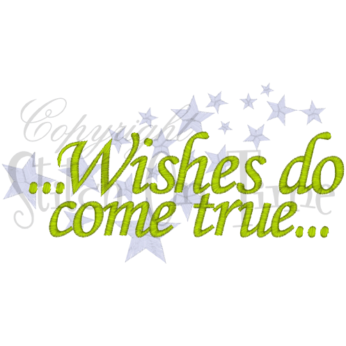 Sayings (A1528) Wishes do come true 5x7