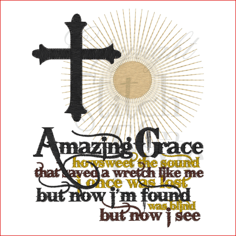 Sayings (1612) Amazing Grace 5x7