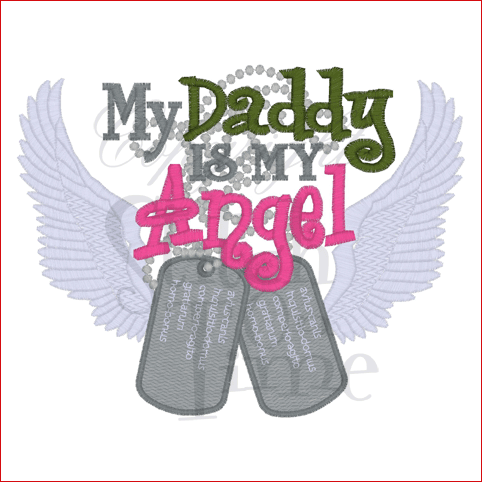 Sayings (1626) Daddy Is My Angel 5x7
